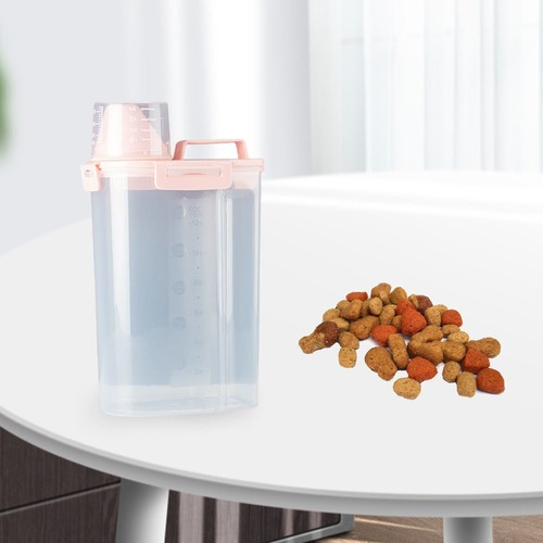 Imagen 8 de 12 de Recipiente De Alimento Para Mascotas Con Medidor, 2 Unidades
