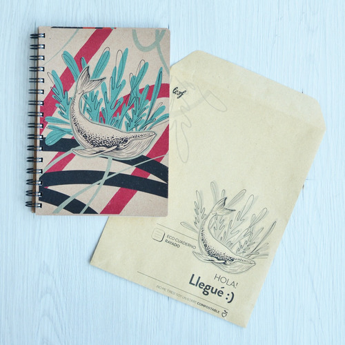 Cuaderno Artesanal Ecológico Con Agenda Perpetua A5 15x21cm