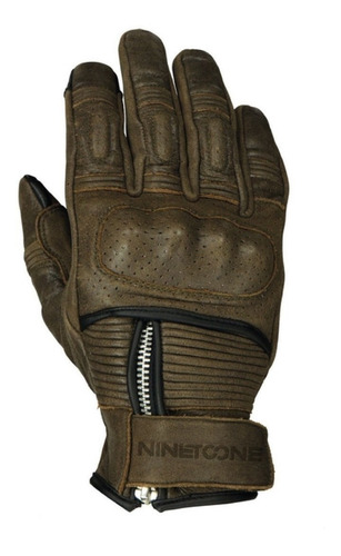 Guantes Moto Nine To One Zip Marron En Cta En Msp