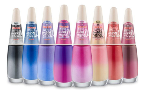 Kit 8 Esmaltes Impala (im)previsível Duo Color Cor Duocolor