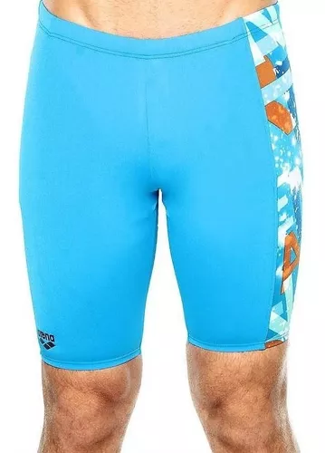 Bañador Hombre natación bóxer Arena azul blanco