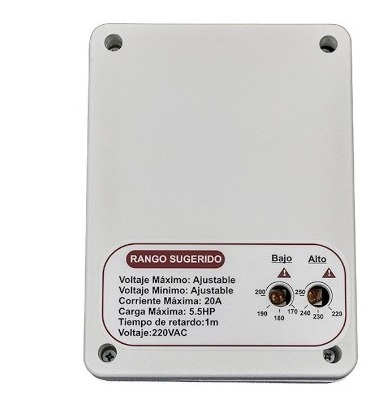 Imagen 3 de 3 de Protector De Voltaje Bifasico 220v Motores Industriales