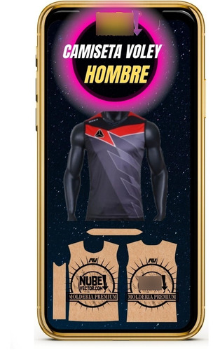 Molderia Digital Camiseta Voley Hombre