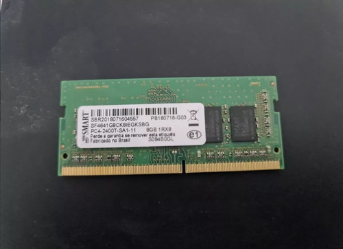 Memória Notebook Ddr4 8gb 2400mhz Pc4-2400t 1.2v Garantia (Usado)