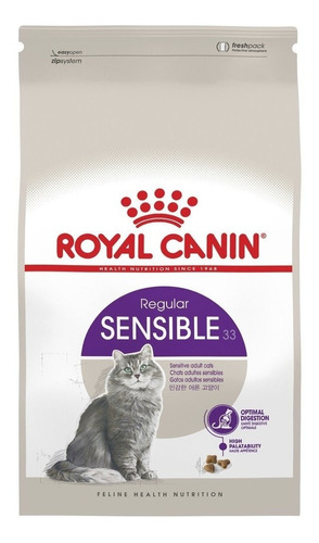 Imagen 1 de 8 de Alimento Gatos Royal Canin Sensible 33 Digestiva Felino 400g