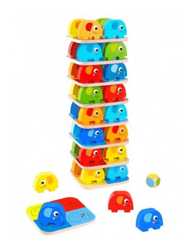 Imagem 2 de 4 de Jogo De Empilhar Elefantes - Tooky Toy