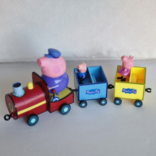 Imagen 5 de 5 de Tren Del Abuelo Pig Con Peppa Y George Original. Impecable