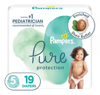 Pañal Pure Protection Pampers Talla 5 19 Pza