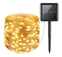 Comprar Guirnalda Guía De 100 Luces Led Luciérnagas Solares 12 Mts
