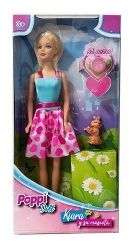 Imagen 2 de 6 de Muñeca Kiara Y Su Mascota Poppi Doll Accesorios Piu Online