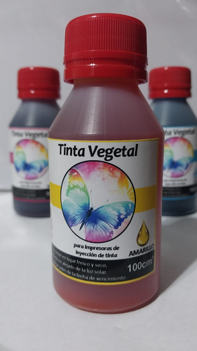 Tinta Comestible Vegetal Para Fototorta Kit 4 X100ml
