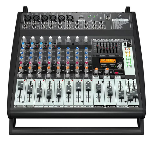 Consola Potenciada Behringer Pmp500 12 Canales 500w Fx Cuo