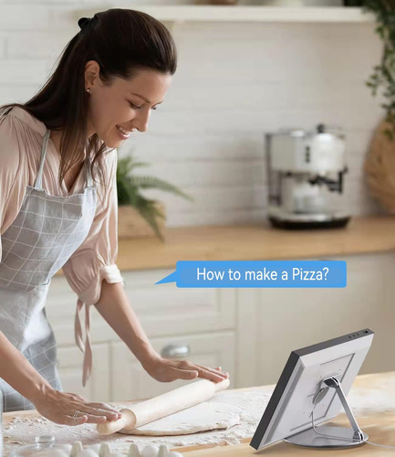 Almoz Soporte Giratorio E Inclinable Para Echo Show 15, De Y Plata.