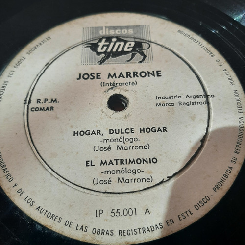 Sin Tapa Disco Jose Marrone Monologos M0