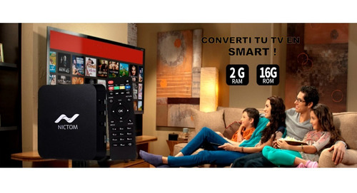 Convertidor Smart Tv Box 4k De 2gb Ram Y 16gb Rom Quad Core