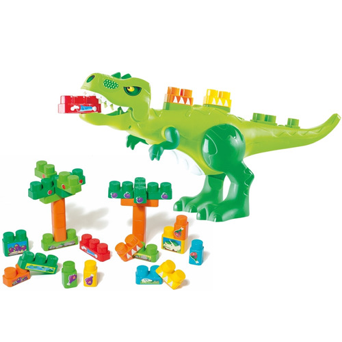 Baby Land Dino Jurassic Blocos De Montar Brinquedo Educativo