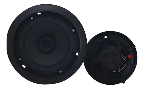 Arandela Redonda Preta Alto Falante 6'' 30w 8 Ohms