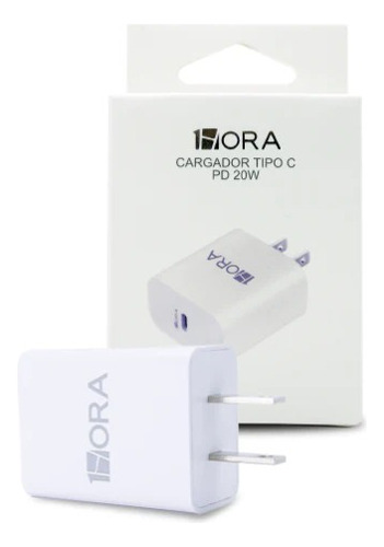 Cargador 1hora Usb-c 20w