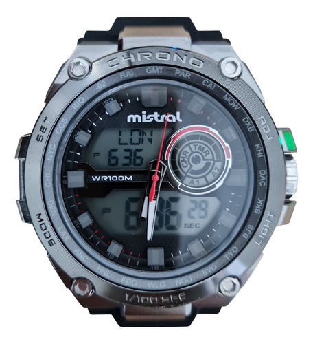 Reloj Mistral Gadw-1161 Sumergible 100m Natación Buceo 