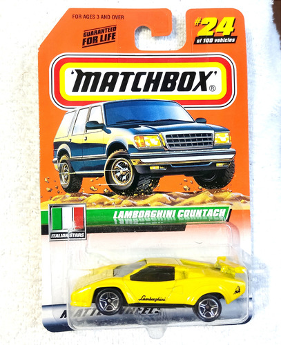 Lamborghini Countach Lp 500s, Matchbox China 1999 C/suspens