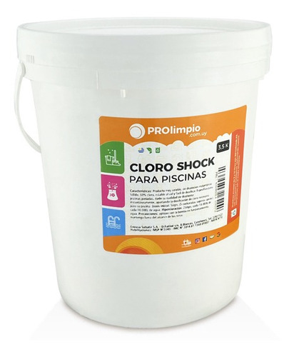 Cloro Shock En Polvo Para El Agua De Piscinas 3.5kg