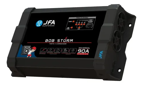 Fonte Carregador JFA Bob Storm 90A Bivolt para Som Automotivo e Projetos JFA Ele
