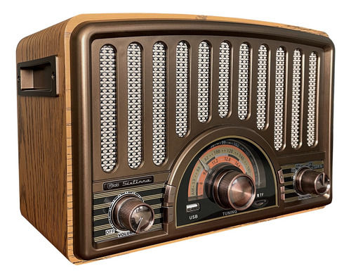 Radio Parlante Mlab 9143 Retro Sixtinna Bluetooth Usb