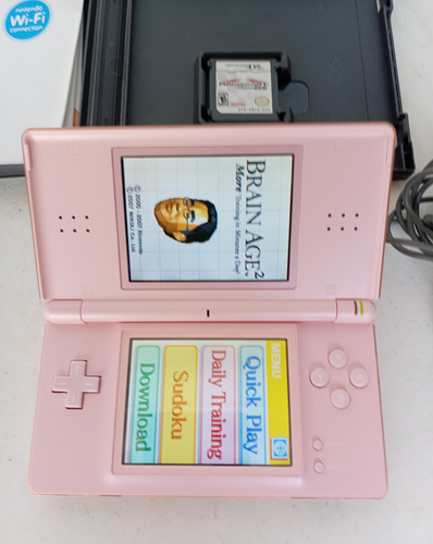 Nintendo Ds Lite Color Rosa Con Mario Kart Original Rosa (Usado)