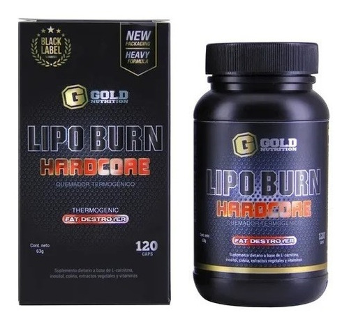 Lipoburn Gold Nutrition Quemador De Grasa Natural Pack X 4