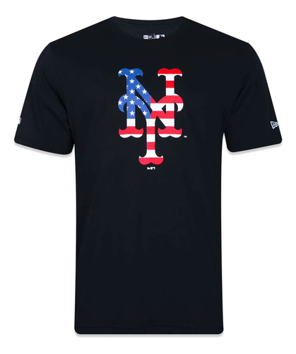 Camiseta New Era New York Mets Masculino Mbi22tsh088
