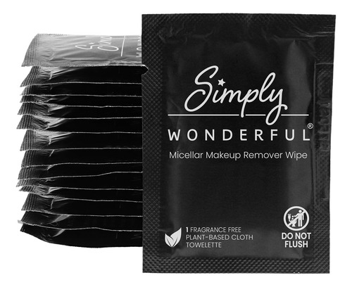 Simply Wonderful 100 Toallitas Desmaquillantes Biodegradable