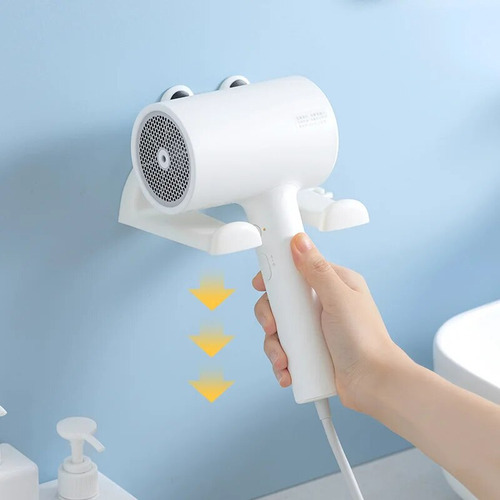 Soporte Para Secador De Pelo Cartoon Panda, Montado En La Pa