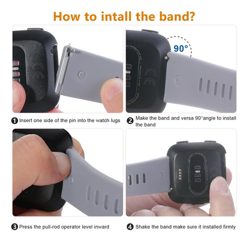 Correa Wepro, Compatible Con Reloj Fitbit Versa 2/lite Ci Aa