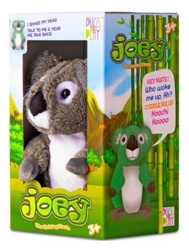 Peluche Koala Joey Pugs At Play Habla/escucha Wabro 40jt