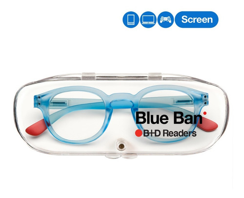 Imagen 3 de 7 de Lentes Para Computadora Pregraduado B + D Blue Ban Readers