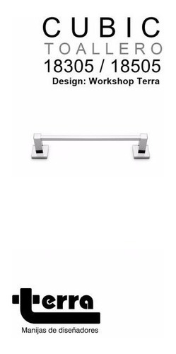 Toallero Barral 300 Mm Bronce Acerado Terra 18305 Cubic