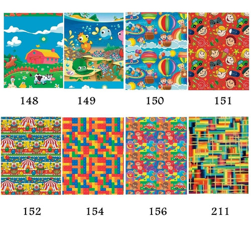 Imagem 4 de 7 de 80 Folhas Papel Couche Presente Estampa Natalina E Diversas