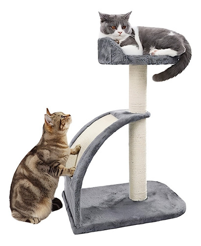 Árbol De Actividad Para Gatos Con Poste Rascador    Wj0370-g