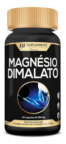 Magnesio Dimalato Premium 550mg Puro Musculos Fortes