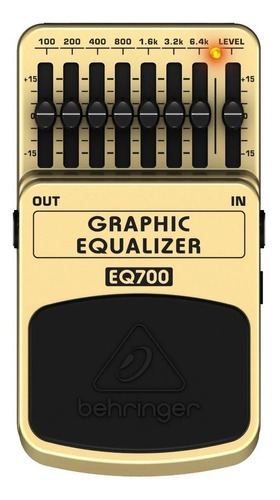 Imagen 1 de 3 de Pedal de efecto Behringer Graphic Equalizer EQ700  beige