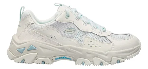 Skechers Tenis D Liteshiker Bla-azu Mujer Blanco