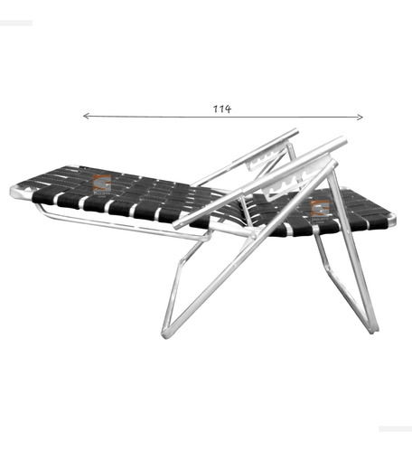 Imagen 5 de 9 de Sillon Aluminio Xxxl El Mas Ancho Reforzado 160 Kg Alumel