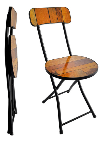 Silla Plegable Reforzada Vintage Exterior E Interior - 13394