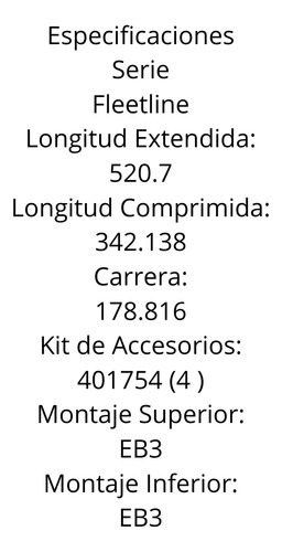 Amortiguador 85712 = 65474 901813 A85720 Ams700423 3919974