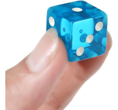 Juego De Dados Acrílicos Poliédricos De 19 Mm Y 6 Caras, ...