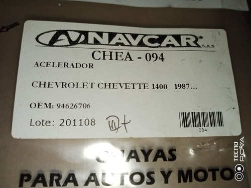 Guaya Acelerador Chea-094/chevrolet Chevette 1400 Año 87...