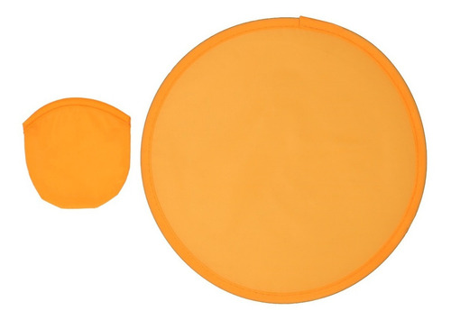 Paquete De 10 Frisbee Plegable De Tela Color Naranja