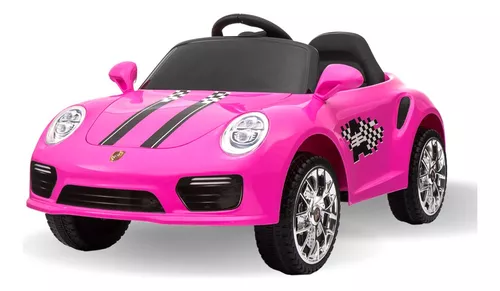 Carro Carrinho Elétrico Menino Menina Luxo Rosa Bateria