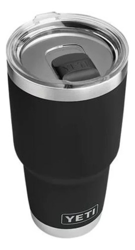 Vaso Térmico Rambler De Acero Inoxidable Yeti 30oz Magslider Negro Lisa