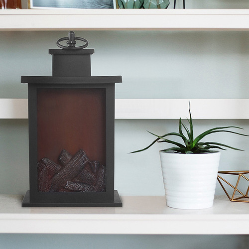 Linterna Lampara Decorativa Simulación Chimenea Colgante